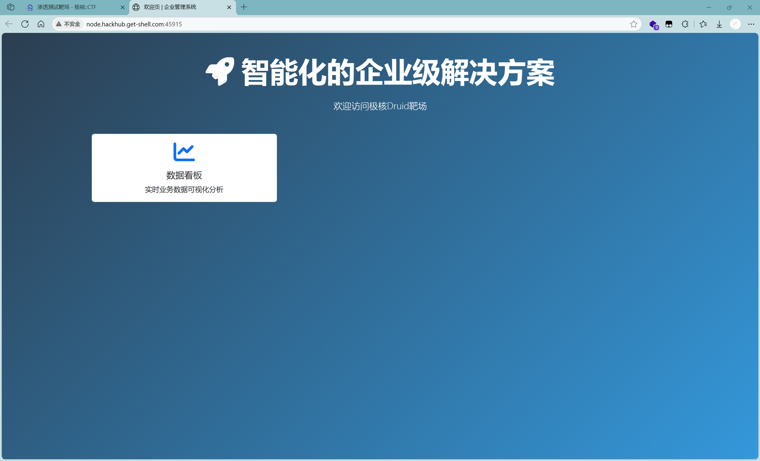 图片[1] - 【靶机实战】Druid 未授权登录爆破 - 极核GetShell