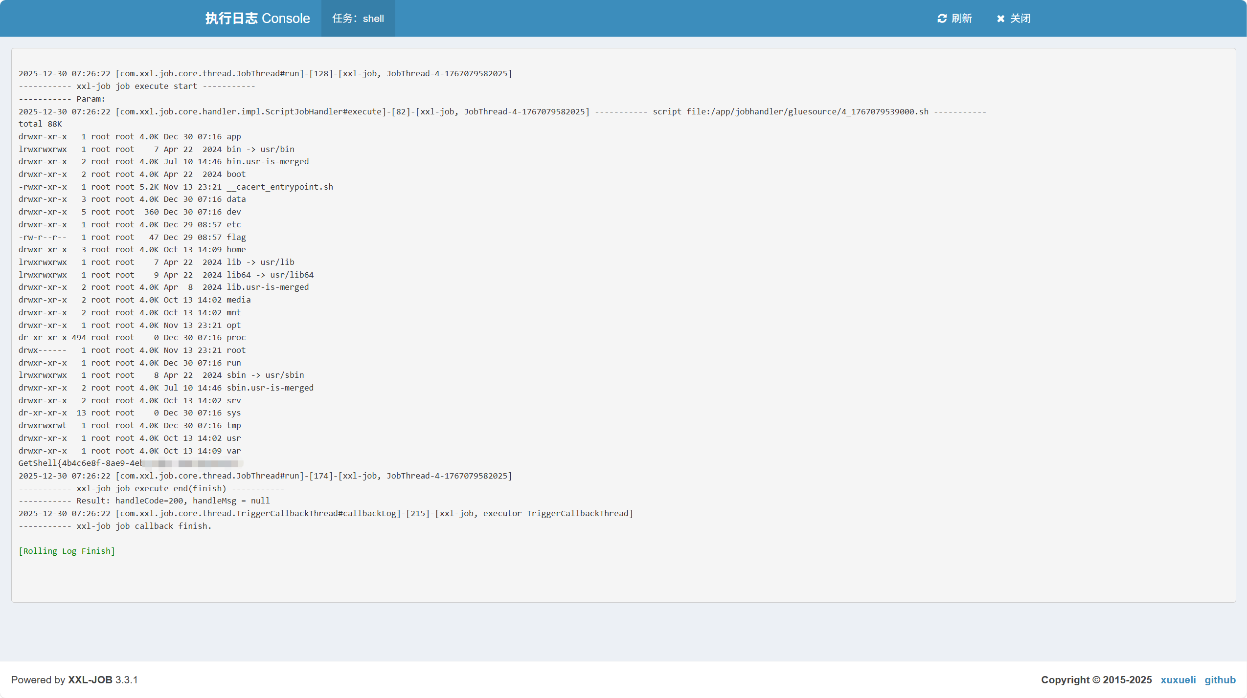 图片[8] - 【靶机实战】XXL-JOB 弱口令命令执行 - 极核GetShell
