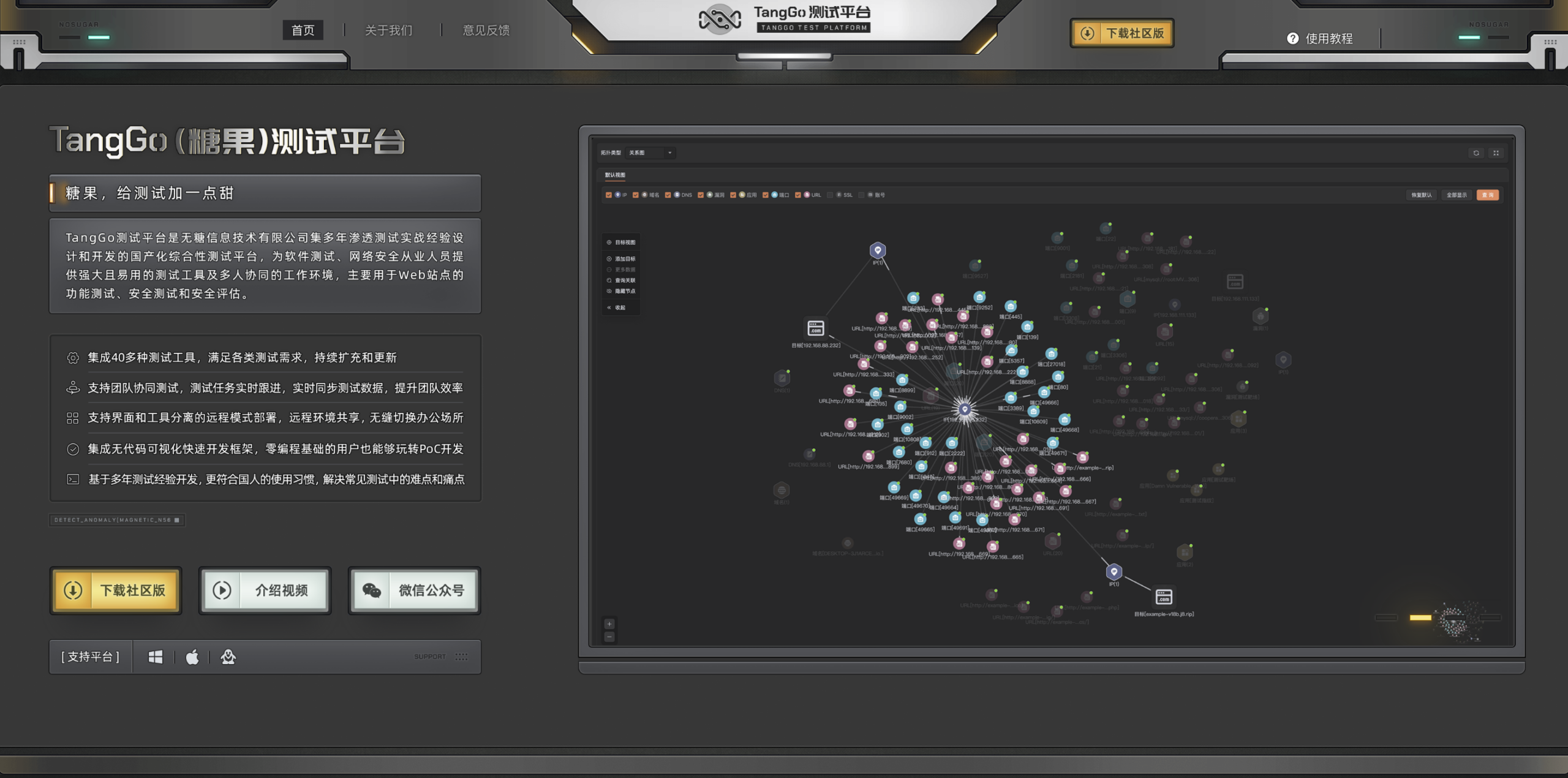 Tanggo测试平台 - 极核GetShell